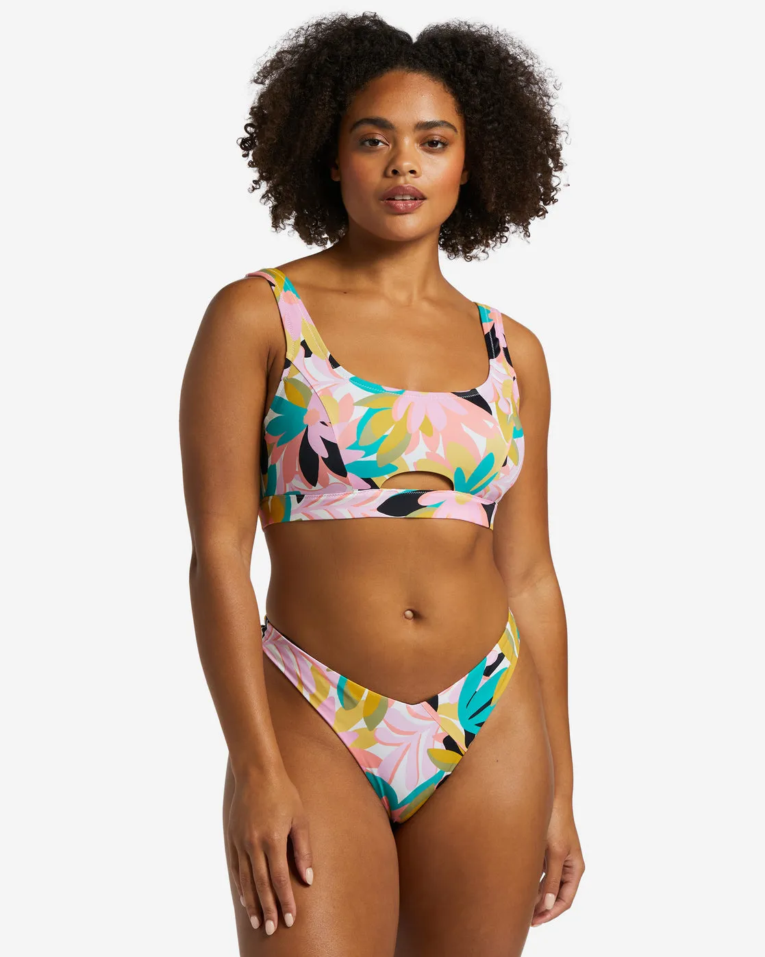 A/Div Full Tank Upf 50 Bikini Top - Black Multi 3
