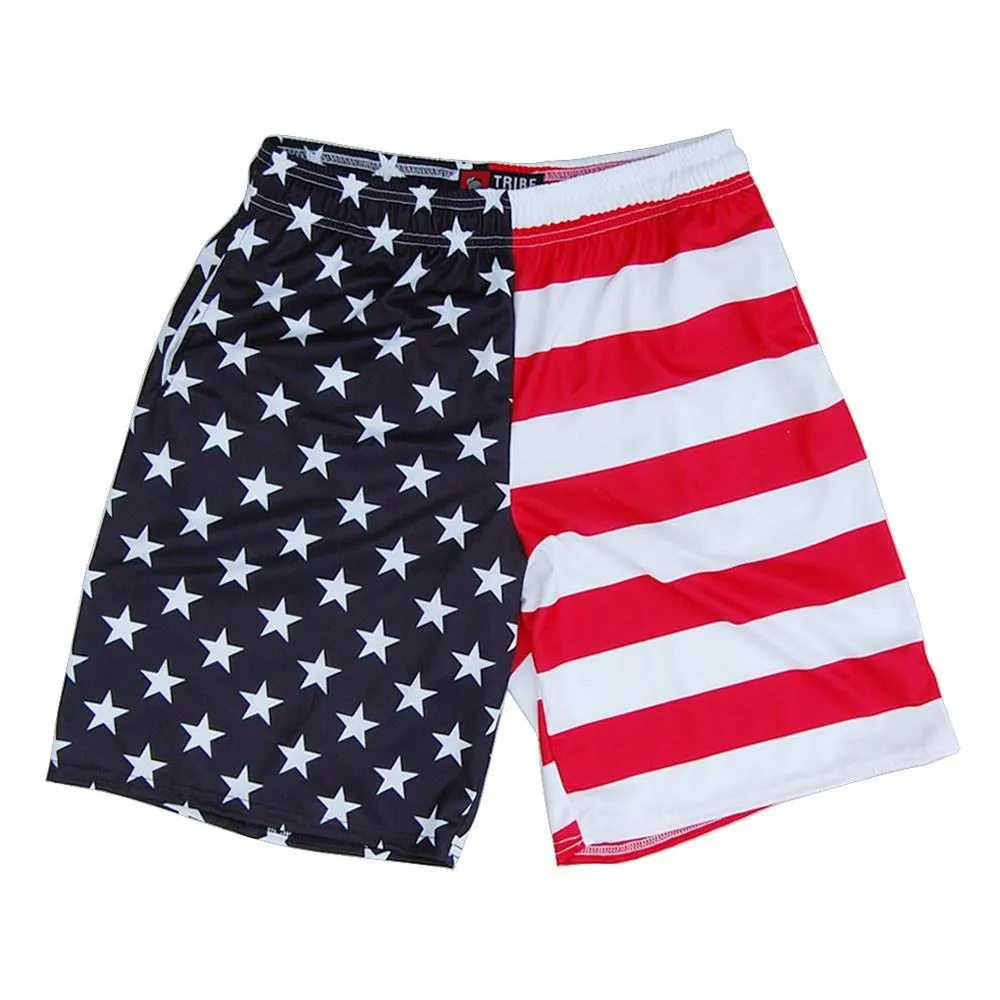 American Flag Jacks Sublimated Lacrosse Shorts