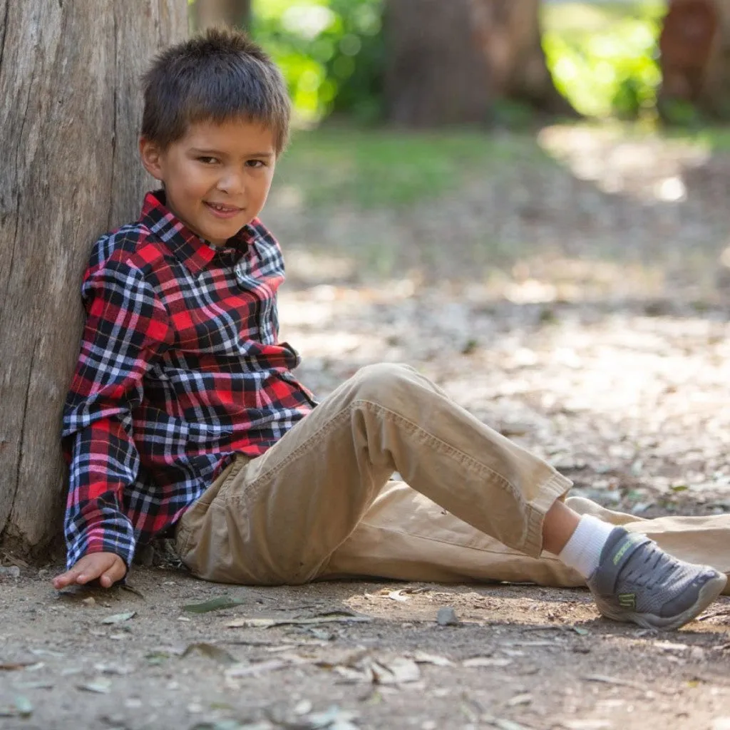 Boy Plaid Long Sleeve Flannel Shirts