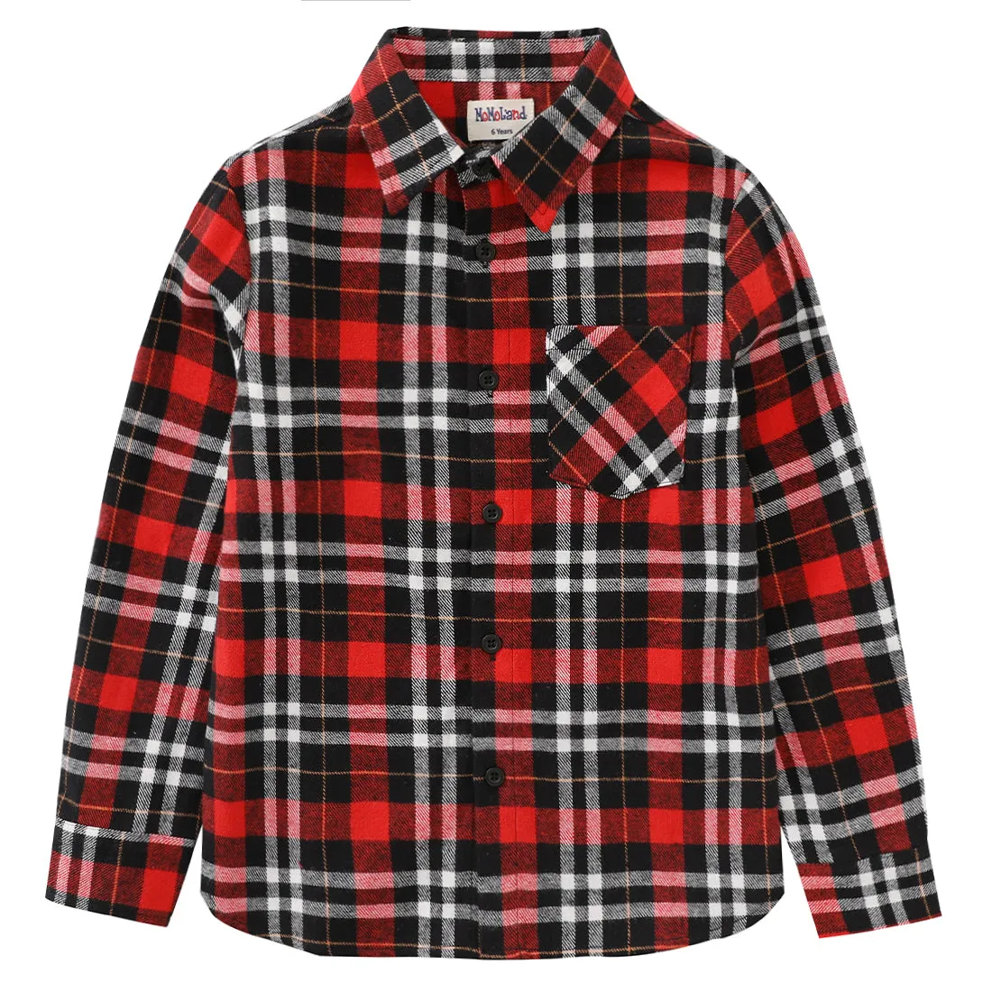 Boy Plaid Long Sleeve Flannel Shirts