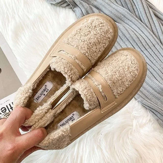 Cuzcare Snow Boots Women Soft Warm Winter Slippers