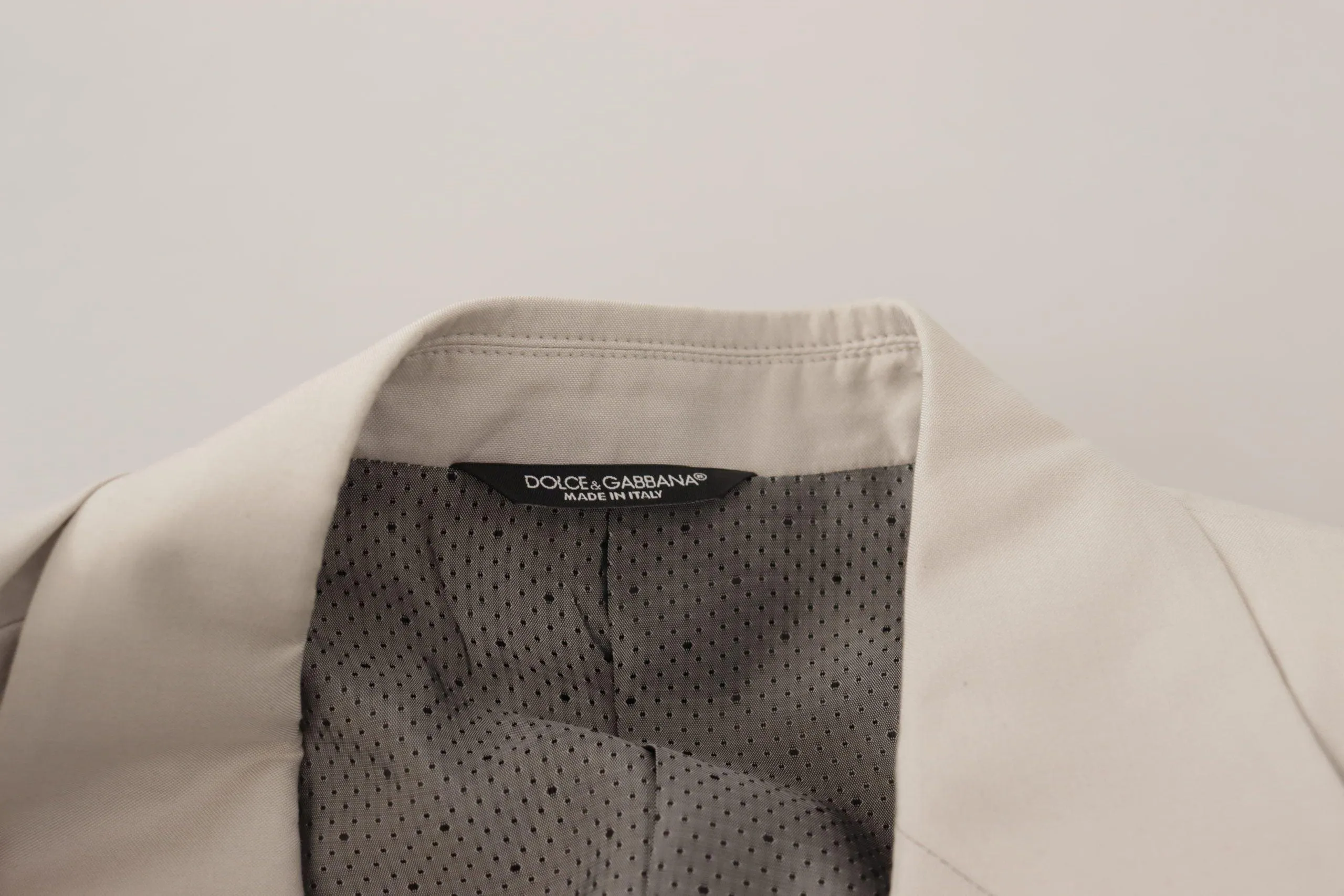 Dolce & Gabbana Gray Silk Single Breasted 2 Pc Blazer