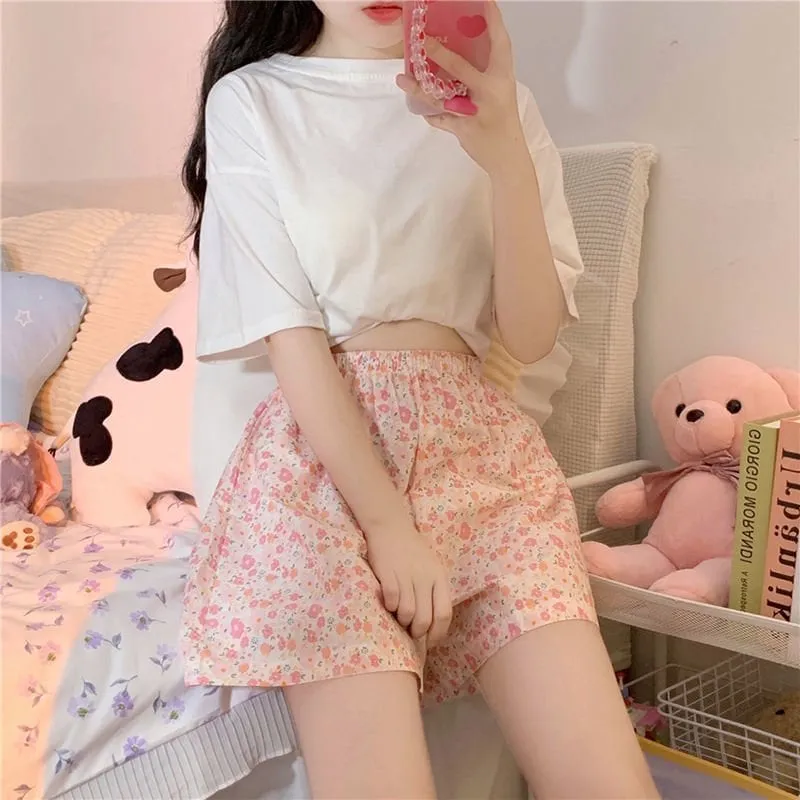 Kawaii Floral Shorts