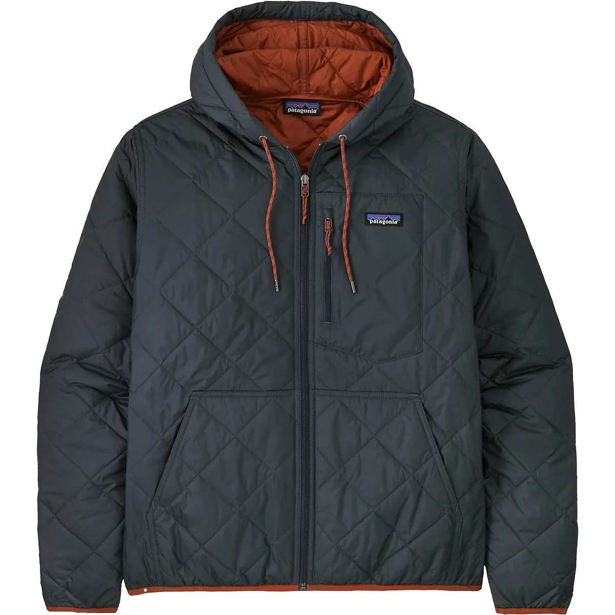 Men's Diamond Quilt Bomber Hoody
