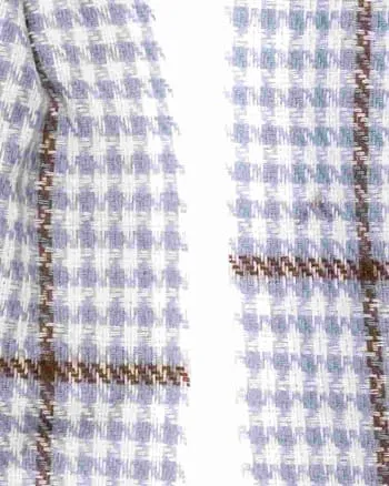 Mixed Patten Soft Tweed Scarves Blue | BLUE