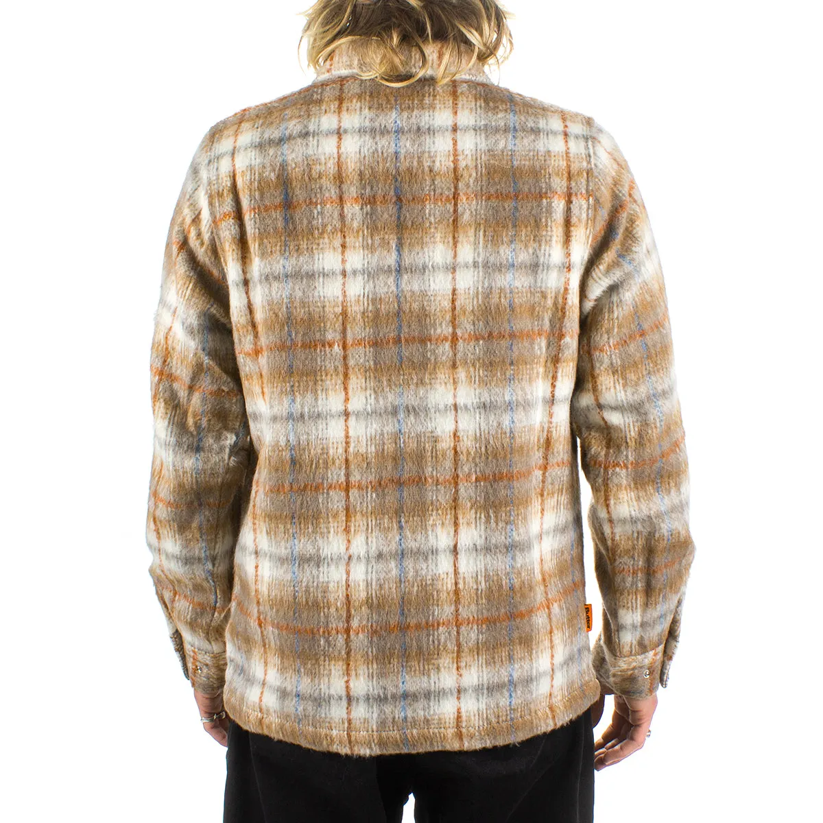 Plaid Flannel Zip Thru Shirt