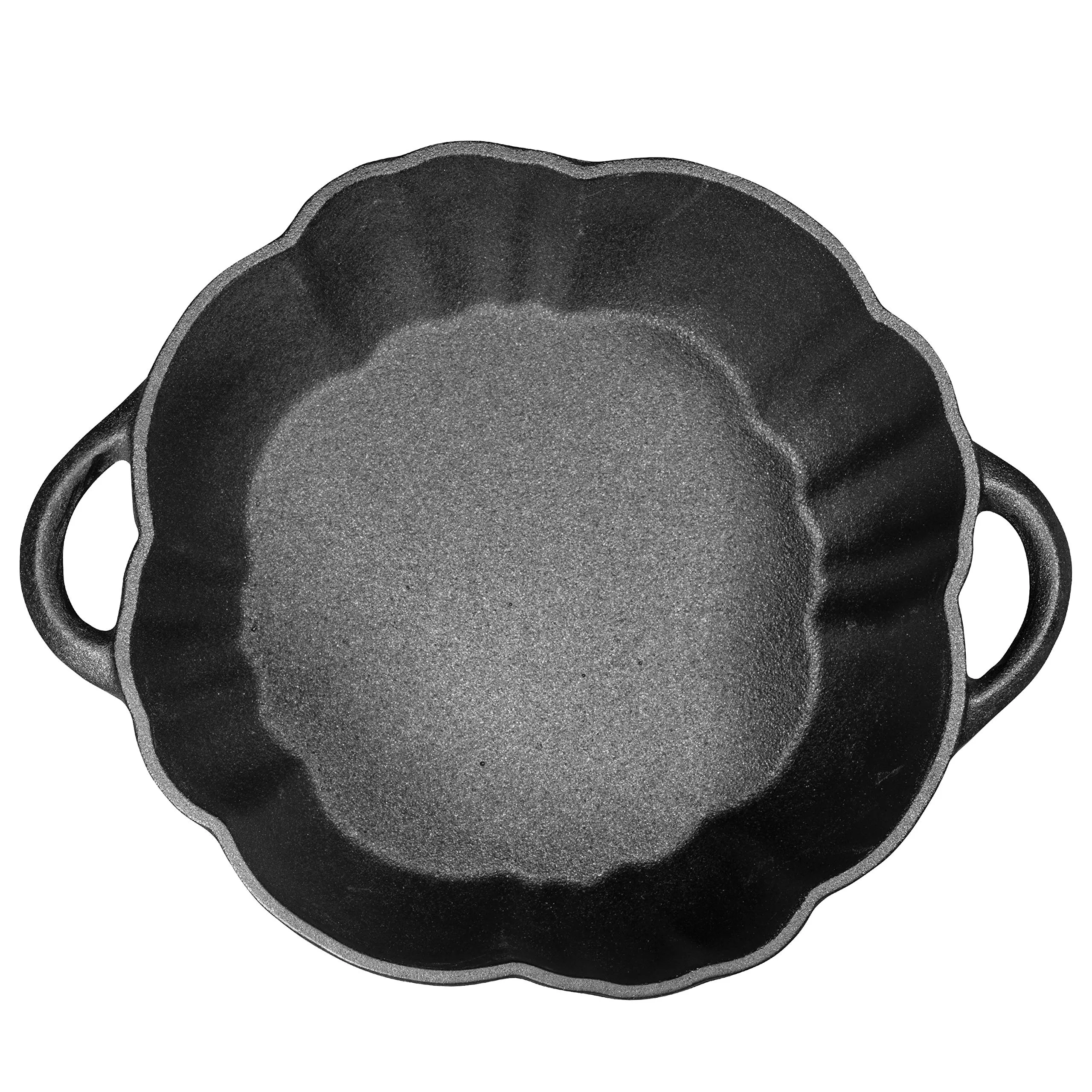 Pre-Seasoned Cast Iron 4 Quart Pumpkin Soup Pot - Perfect Casserole For Oven-to-Table