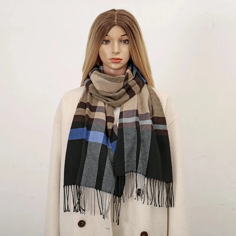 Thin Pashmina Soft Scarf with Tassels