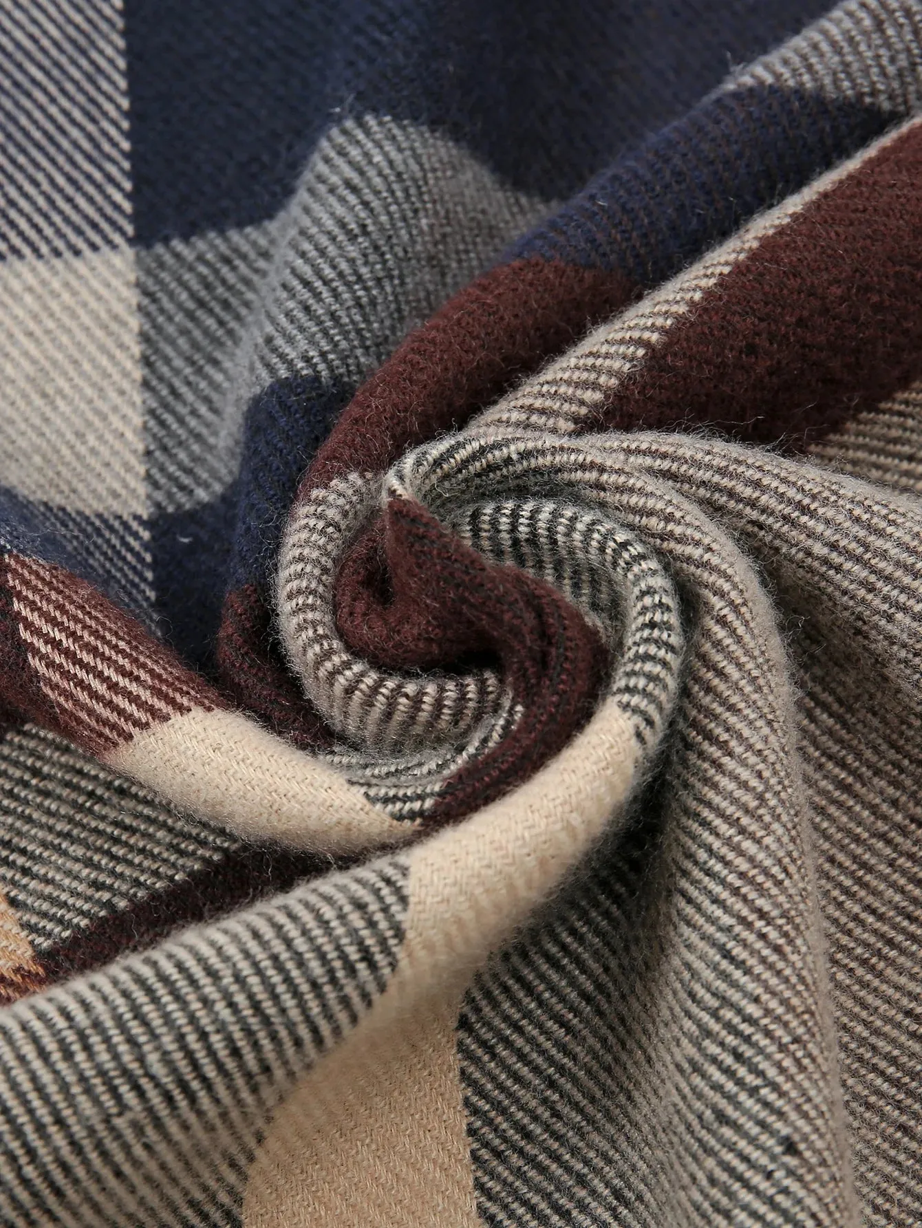 Thin Pashmina Soft Scarf with Tassels