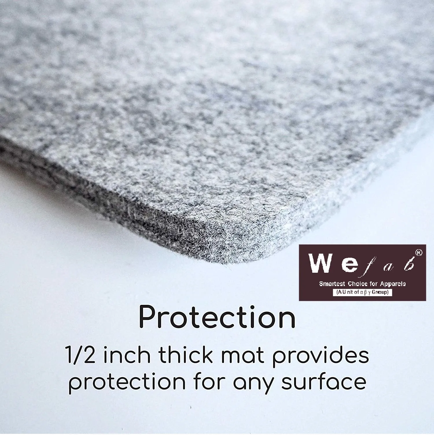 Wefab Ironing Mat Pressing Pad 17 x 24 Inches 100% Wool Perfect for Home, Quilting, Sewing Boutique Professionals