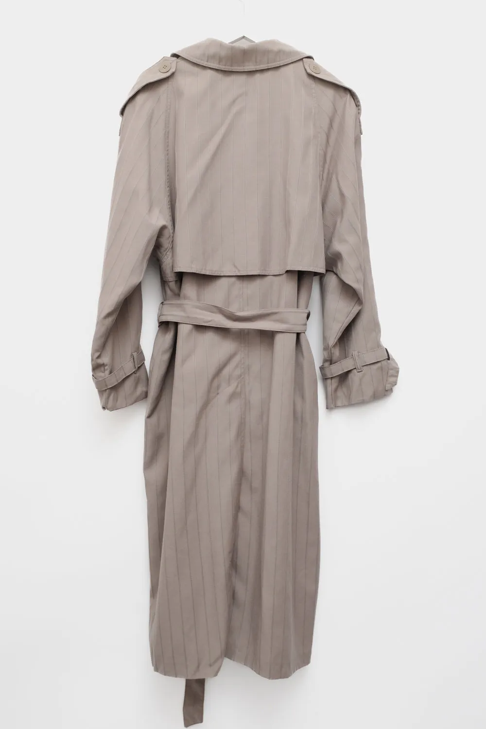 WOOL VINTAGE PINSTRIPED COAT