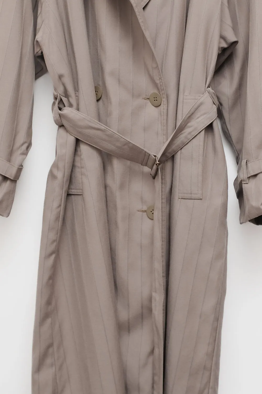 WOOL VINTAGE PINSTRIPED COAT